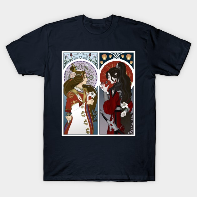 Art Nouveau Hualian T-Shirt by Antares Versatile Arts